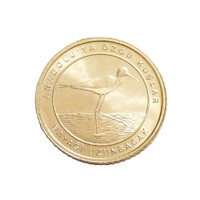 Törökország,1 kurus 2021 - Antólia madarai - Gólyatöcs aUNC+ bronz