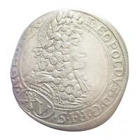 Magyarország,I. Lipót XV krajcár 1696 CH - Pozsony VF+ ezüst 5.70g
