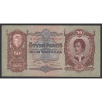 Magyarország,50 pengő 1932 EF+