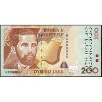 Albánia,200 leke 2001 - SPECIMEN UNC