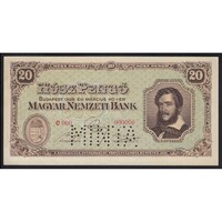 Magyarország,20 pengő 1926 - MINTA aUNC+