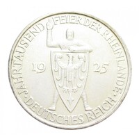 Németország,5 reichsmark 1925 A - Rajnavidék emlékére EF+ ezüst 25g500