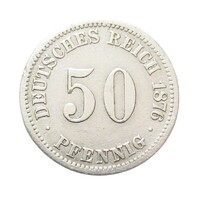 Németország,50 pfennig 1876 A F ezüst 2.77g900