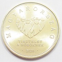 Magyarország,20 forint 2020 - Tisztelet a hősöknek aUNC+ réz