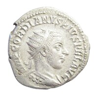Római Birodalom,III. Gordianus antoninianus 242-244 Antioch - FORTVNA REDVX hátlap EF+ ezüst 3g