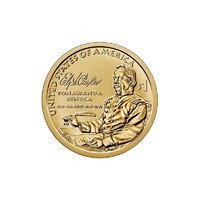 USA,1 dollar 2022 D - Amerikai őslakosok - Ely S. Parker indián hivatalnok UNC