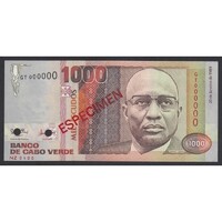 Cape Verde,1000 escudos 1989 - SPECIMEN UNC