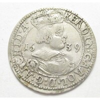 Ausztria,Ferdinánd Károly 3 krajcár 1639 - Tiroli Hercegség EF+ ezüst 1.45g