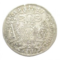 Magyarország,Lotharingiai Ferenc 17 krajcár 1761 KB VF+ ezüst 6.100g