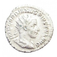 Római Birodalom,III. Gordianus antoninianus 240-243 Róma - AETERNITATI AVG hátlap EF+ ezüst 4.33g