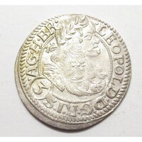Ausztria,I. Lipót 3 krajcár 1669 SHS - Szilézia aUNC+ ezüst 1.60g