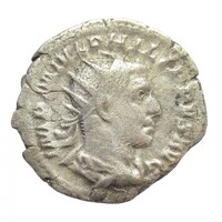 Római Birodalom,I. Philippus antoninianus 244-247 Róma - VICTORIA AVG VF+ ezüst 3.90g