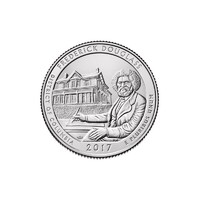USA,quarter dollar 2017 D - Frederick Douglass aUNC+