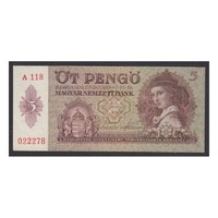 Magyarország,5 pengő 1939 UNC