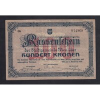 Ausztria,100 kronen 1918 - Bécs F