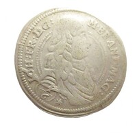 Németország,János Frigyes 1/6 tallér 1676 - Brandenburg-Ansbachi Őrgrófság VF+ ezüst 6g