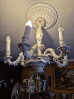 Barokk csillár , korához képest jó állapotban ( CAPODIMONTE???? )