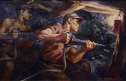Vydai (Vidai) Brenner Nándor (1903–1966) FOKOZÓDIK A SZÉNKITERMELÉSÜNK - BÁNYÁSZOK 1951