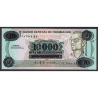 Nicaragua,10000 cordobas 1989 UNC