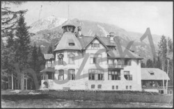 Felvidék (Szlovákia) Újtátrafüred, Gróf Teleki Sándor építette Szikra villa 1910