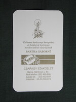 Kártyanaptár,Bartha Gáborné csapágy szaküzlet,Barcs,1997   (7)