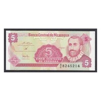Nicaragua,5 centavos 1991 UNC