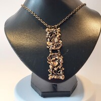 Skandináv bronz design nyaklanc 1970'