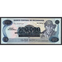 Nicaragua,500.000 cordobas 1990 UNC