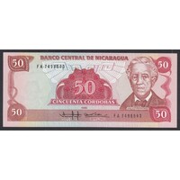 Nicaragua,50 cordobas 1985 UNC