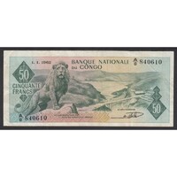Kongó,50 francs 1962 F