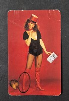 Totó-Lottó női akt erotikus kártyanaptár 1987