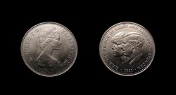 NAGY-BRITANNIA – 25 PENCE – 1981 Károly walesi herceg és Lady Diana Spencer királyi esküvője