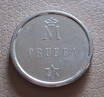Spanyolország 500 Peseta, 1987 - I. János Károly és Szófia - Próbaérme