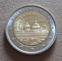 Spanyolország 2 euró, 2013 - Escorial kolostor - Emlékérme