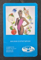 Sárréti Tej Szeghalom női akt erotikus kártyanaptár 1987