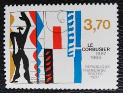 Fr2602 / Franciaország 1987 Le Corbusier - építész bélyeg postatiszta