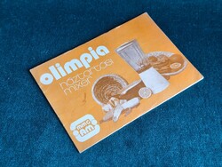 Olimpia HM-2 háztartási mixer használati útmutató és receptfüzet – MMG-AM, 1981
