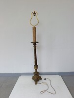 Antik barokk nagy méretű keresztény jézus gyertyatartó gyertya tartó bronz asztali álló lámpa 644