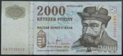 2000 Forint 2010 CB, EF+.