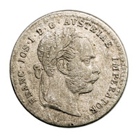 Ferenc József 10 Krajcár 1872 verdejel nélkül 1,58g Ag400
