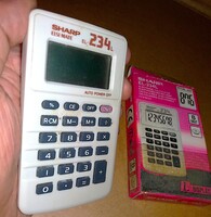 Retro Sharp EL-234L Type, 8-Digit Electronic Pocket Calculator in Original Packaging