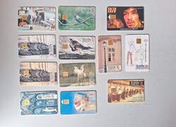 12 darab retró telefonkártya