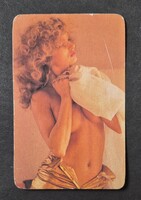 Női akt erotikus kártyanaptár 1987