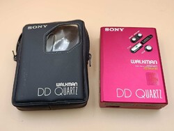 Makulátlan SONY WM-DDIII RED piros walkman (Center gear cserére szorul.) vintage