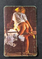 Női akt erotikus kártyanaptár 1984