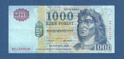1000 Forint 2000 DD  sorozat MILLENNIUM VF+