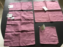 Belga, len étkezési szett, biotextil, új, bontatlan, 2 személyre ( 2 x 2 db)