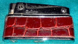 1960'S COLIBRI GILDED DELUXE- krokodilbőr bevonatú fém burkolatú öngyújtó RITKA DARAB