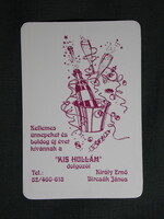 Kártyanaptár,Király Ernő,Bircsák János,Kis hullám söröző,Barcs,2001   (7)