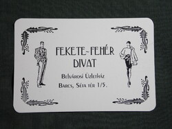 Kártyanaptár,Barcs,Belvárosi üzletház,Fekete Fehér divat üzlet,2000   (7)